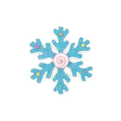 12" Blue Candy Snowflake 6pc - Holiday Warehouse
