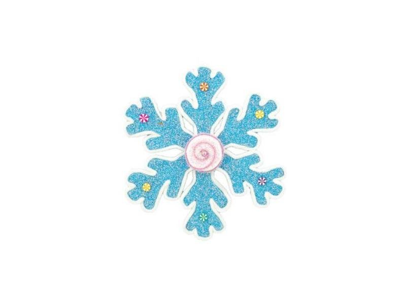 12" Blue Candy Snowflake 6pc - Holiday Warehouse