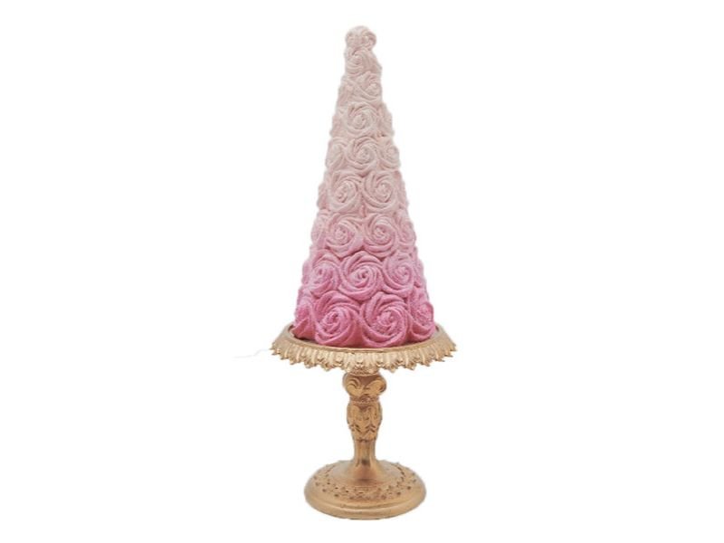 12.5" Pink Rosette Tree - Holiday Warehouse