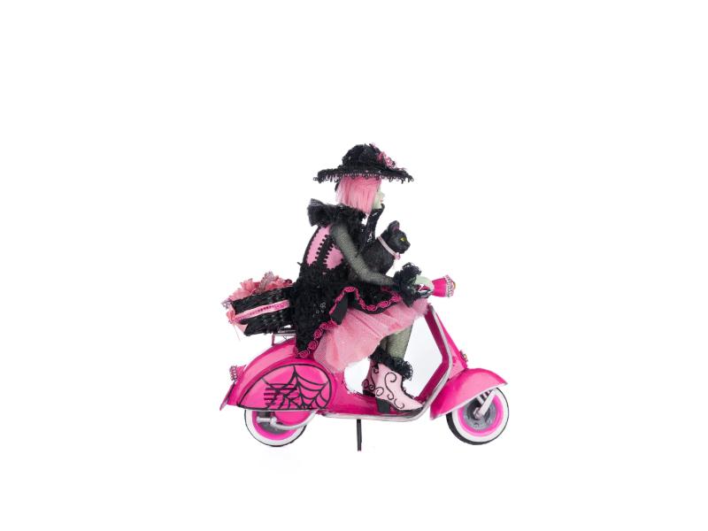 11.25" Rosalie On Vespa Tabletop - Holiday Warehouse