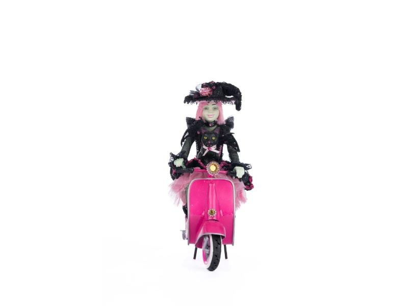 11.25" Rosalie On Vespa Tabletop - Holiday Warehouse