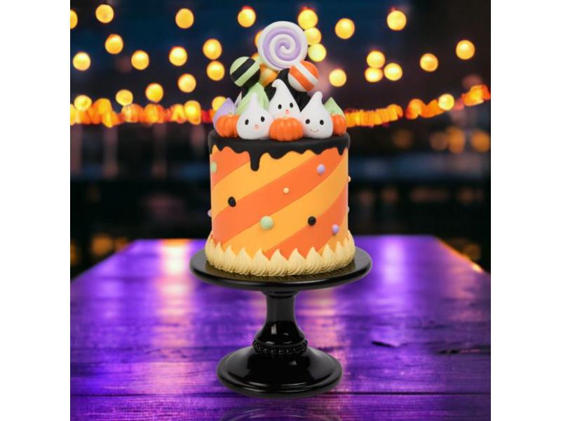 12" Orange Halloween Cake - Holiday Warehouse