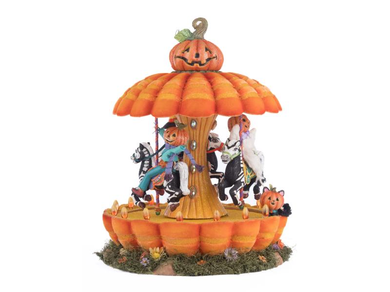 13" Pumpkin Carousel - Holiday Warehouse