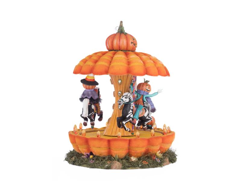 13" Pumpkin Carousel - Holiday Warehouse