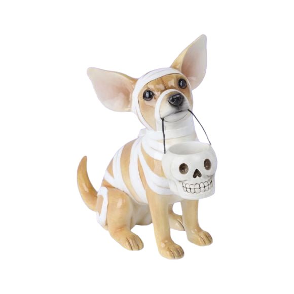 13.5" Mummy Chihuahua - Holiday Warehouse