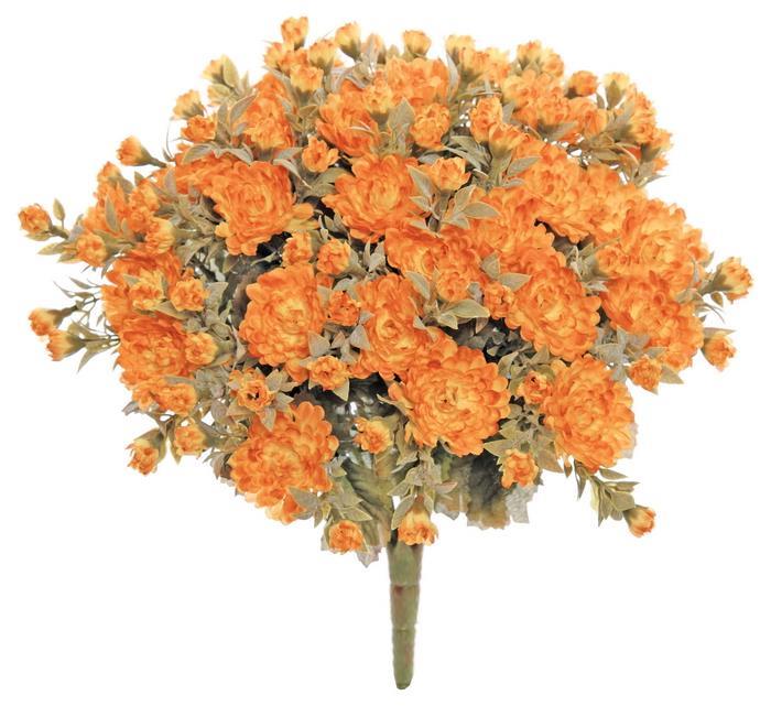 15" Mini Mum Bush Rust/Gold - Holiday Warehouse