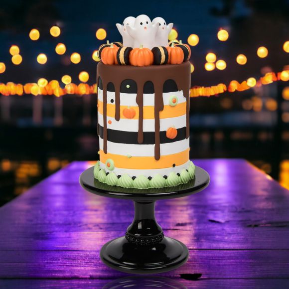 15.5" Halloween Drip Cake - Holiday Warehouse