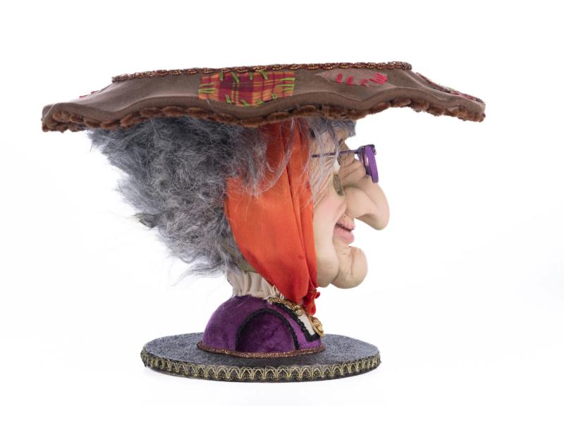 16" Witch Head Cake Plate - Holiday Warehouse