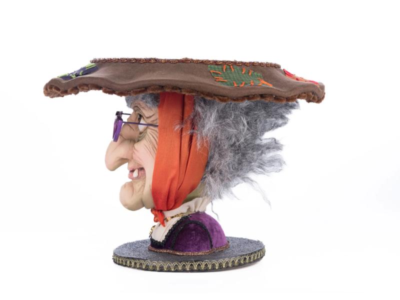 16" Witch Head Cake Plate - Holiday Warehouse