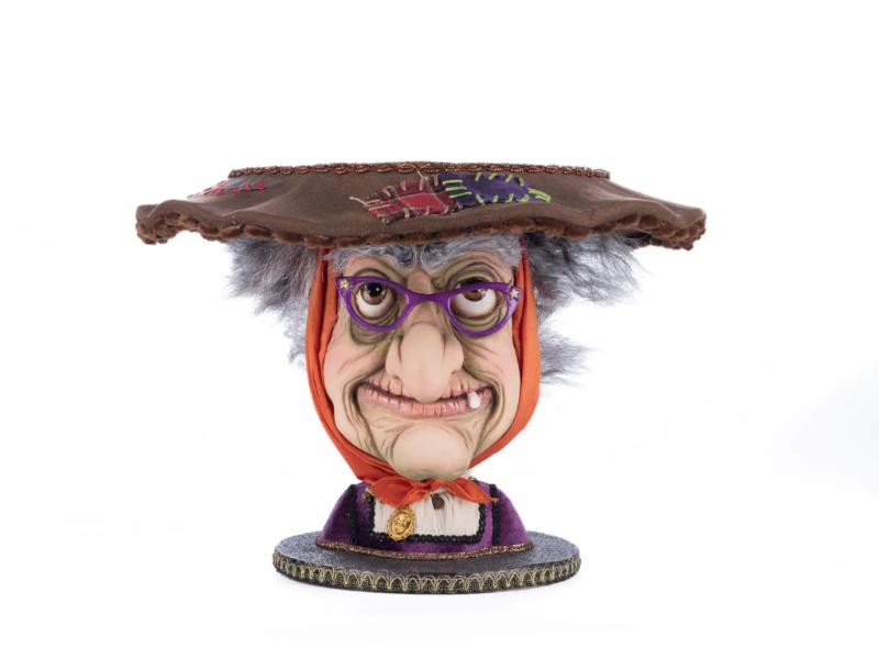 16" Witch Head Cake Plate - Holiday Warehouse