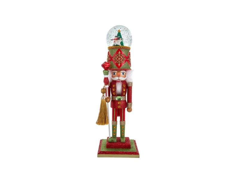 20" Hollywood Nutcrackers™ Dance Of The Sugar Plum Fairy Musical Water Globe Hat Nutcracker - Holiday Warehouse