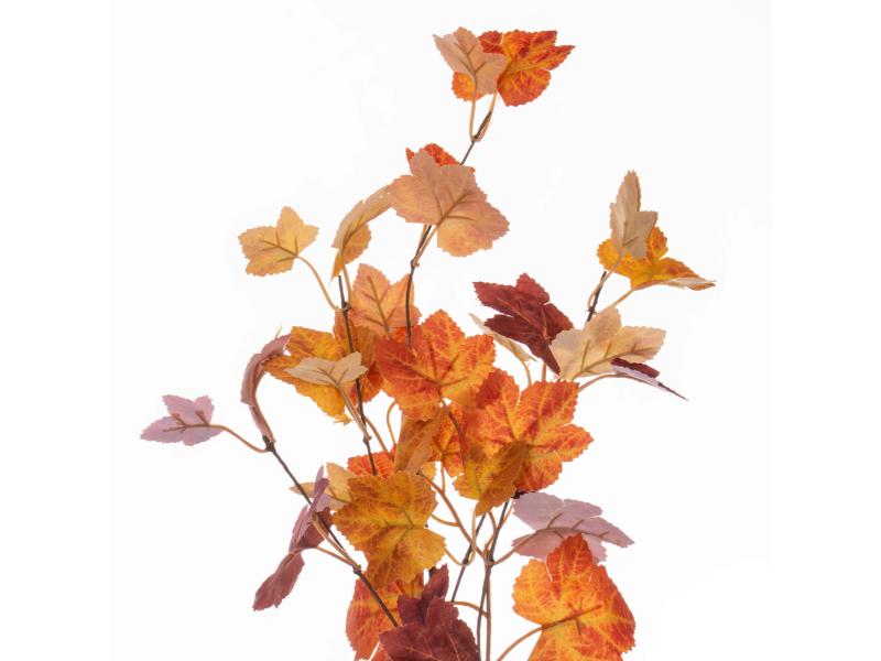 22" Artificial Orange Fall Maple Leaf Wreath - Holiday Warehouse