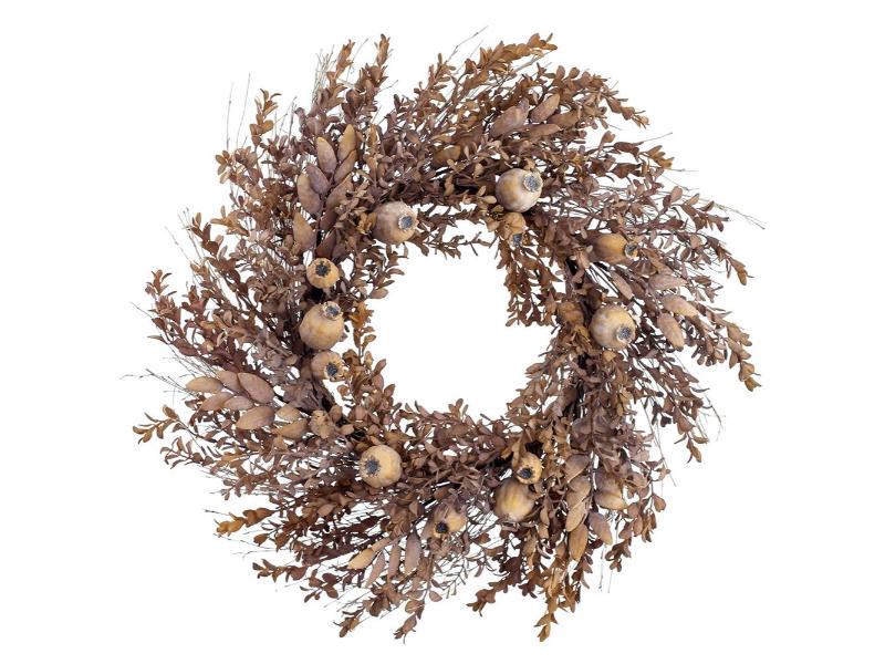 24" Boxwood/Berry Wreath - Holiday Warehouse