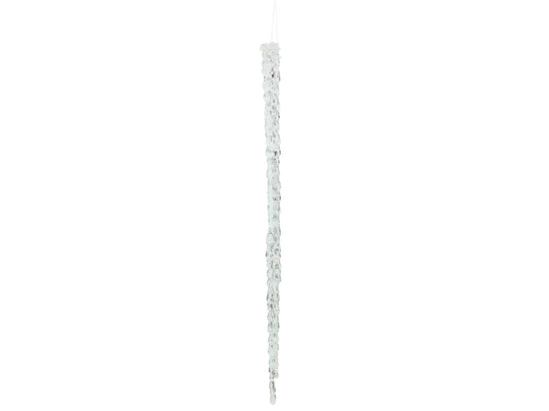 24" Clear Acrylic Icicle 2pc - Holiday Warehouse