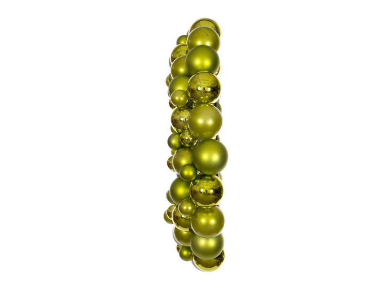24" Lime Ball Wreath - Holiday Warehouse