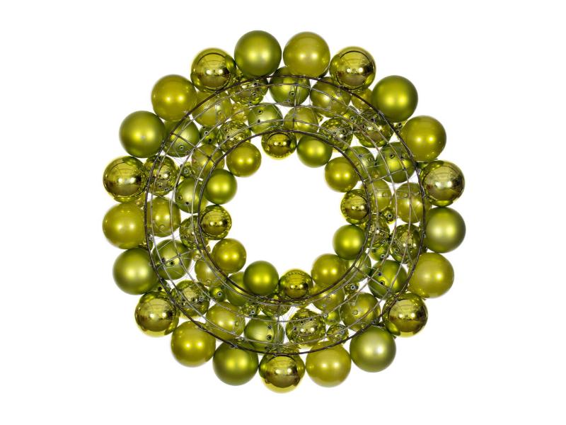 24" Lime Ball Wreath - Holiday Warehouse