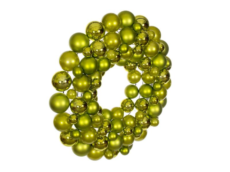 24" Lime Ball Wreath - Holiday Warehouse