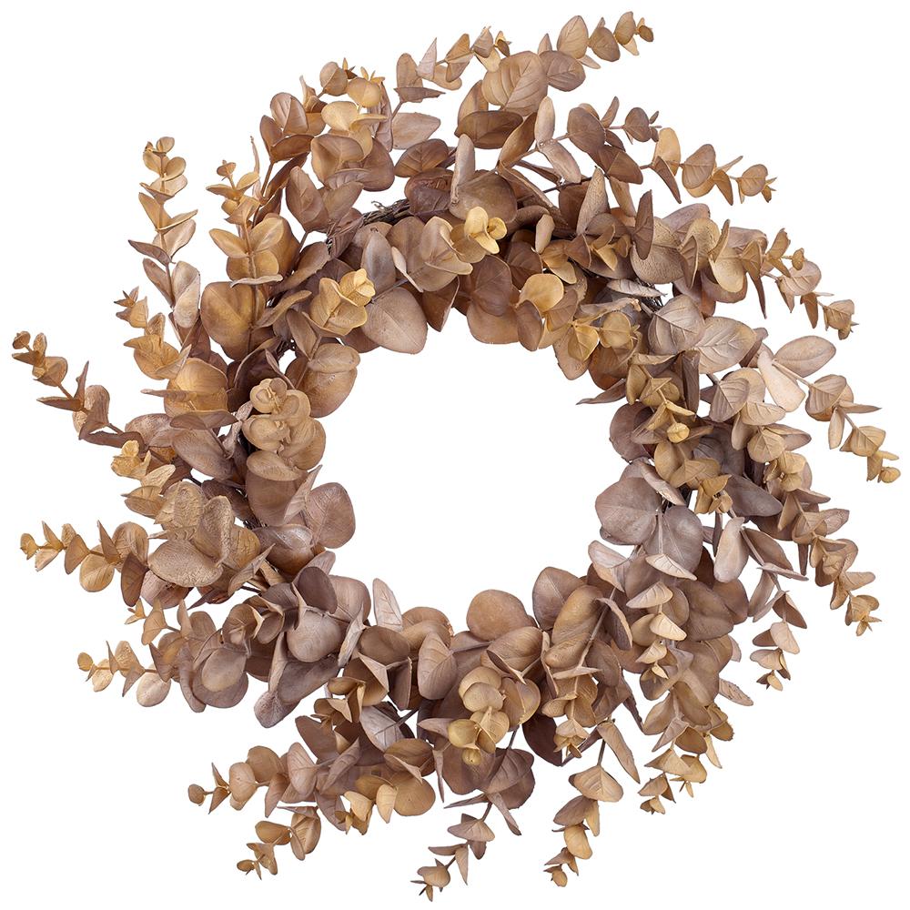 24" Olive Green Eucalyptus Wreath - Holiday Warehouse