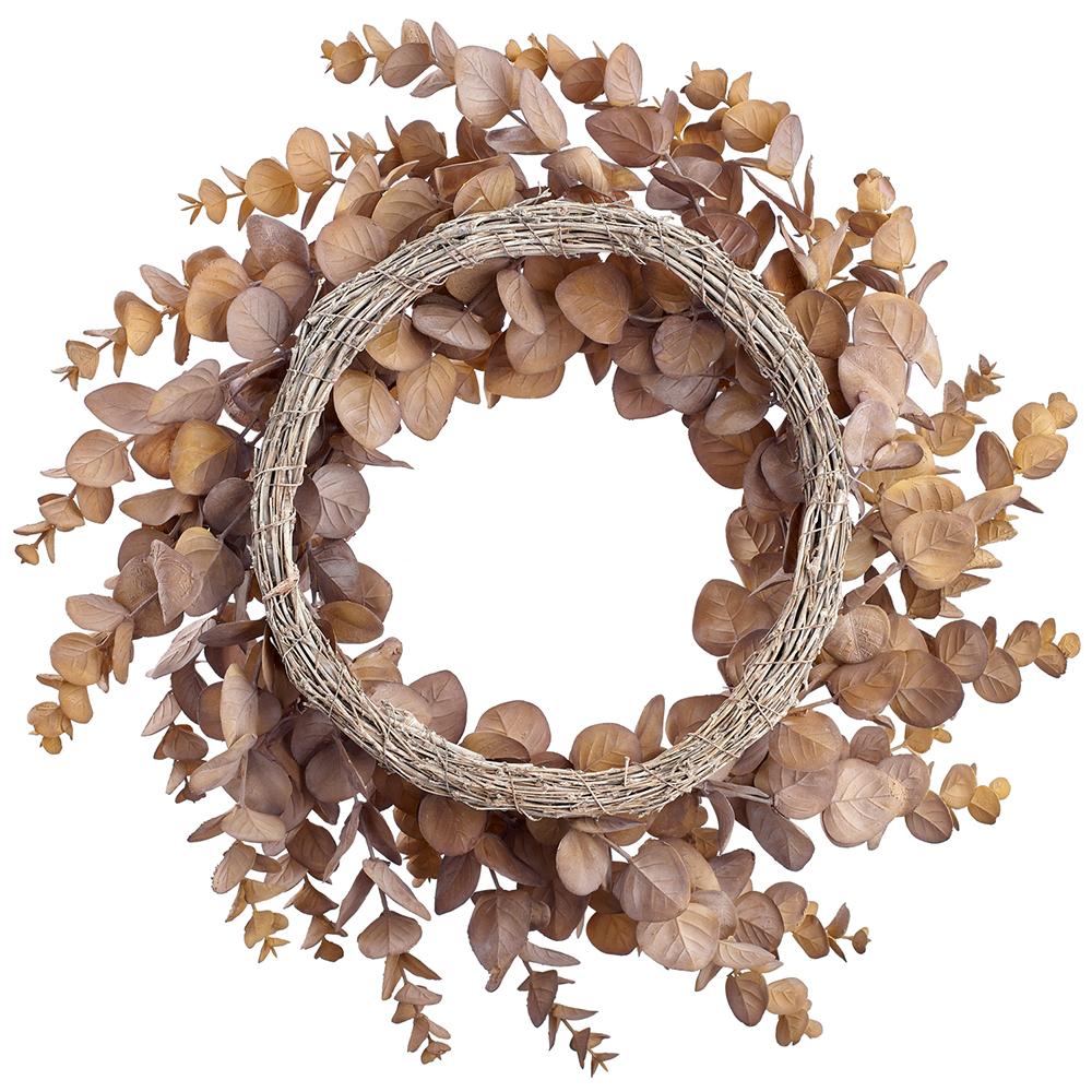 24" Olive Green Eucalyptus Wreath - Holiday Warehouse