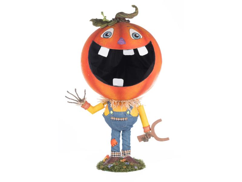 25" Pumpkin Boy Candy Container - Holiday Warehouse