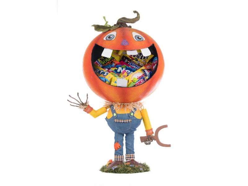 25" Pumpkin Boy Candy Container - Holiday Warehouse