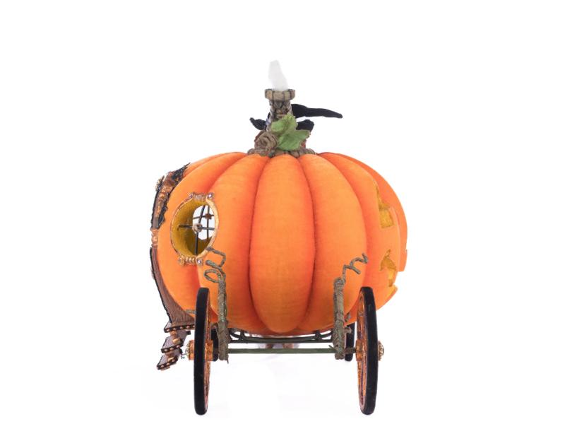 27" Enchanted Pumpkin Carriage - Holiday Warehouse