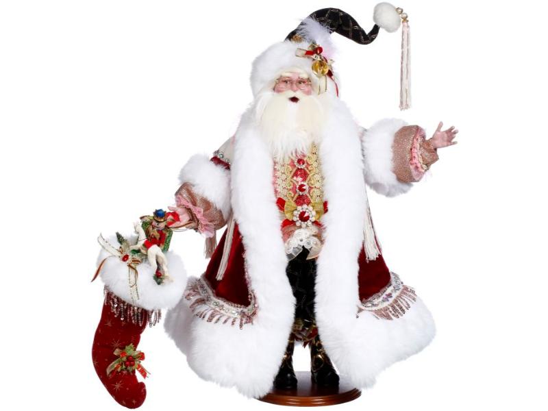 27" Santa with Stocking - Holiday Warehouse