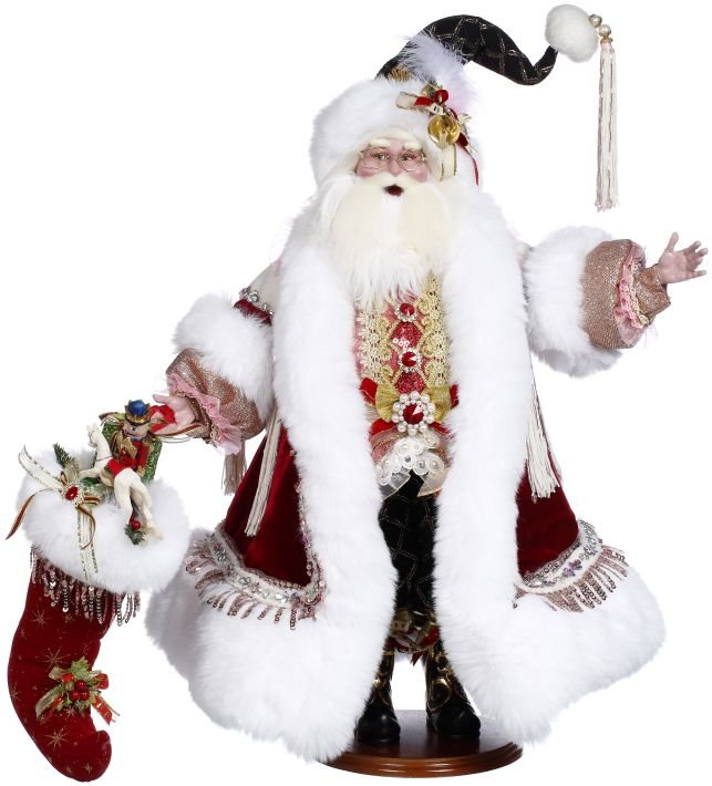 27" Santa with Stocking - Holiday Warehouse