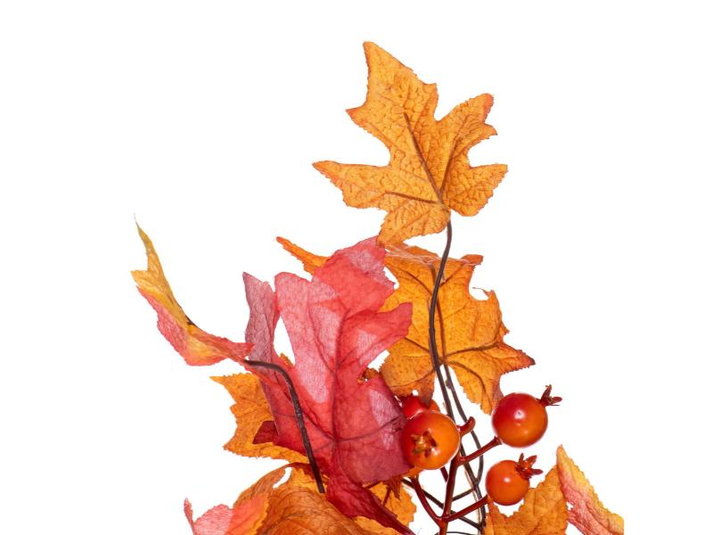 28" Fall Red Maple Leaf Wreath - Holiday Warehouse