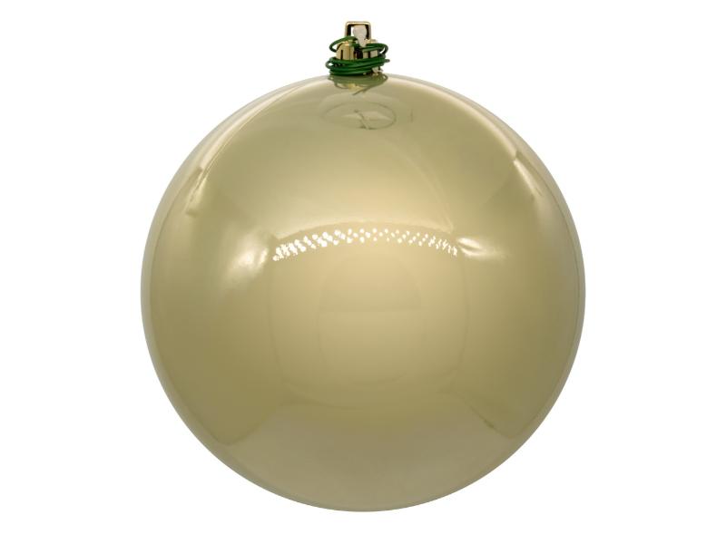 4" Champagne Pearl Ornament 6pc - Holiday Warehouse