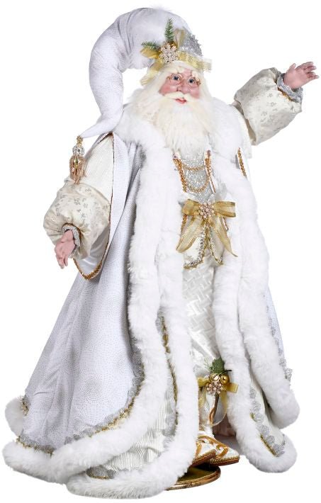 50" Dreaming of White Christmas Santa - Holiday Warehouse