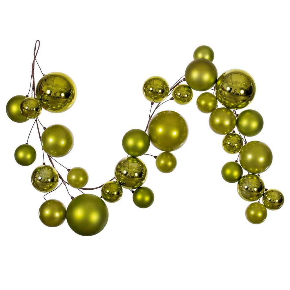 6' Lime Ball Branch Garland - Holiday Warehouse