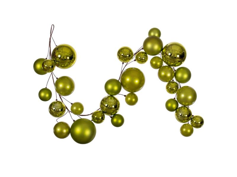 6' Lime Ball Branch Garland - Holiday Warehouse