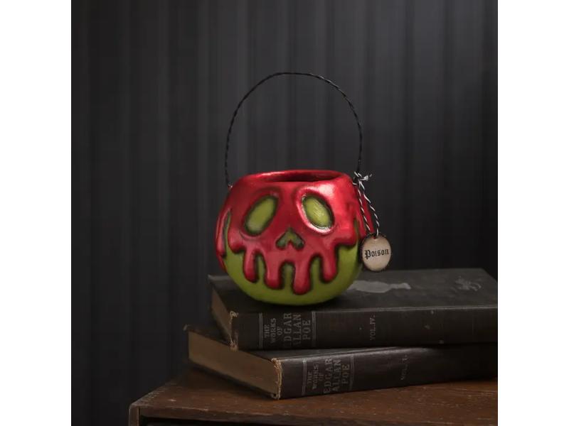 7" Green Apple With Red Poison Bucket - Holiday Warehouse