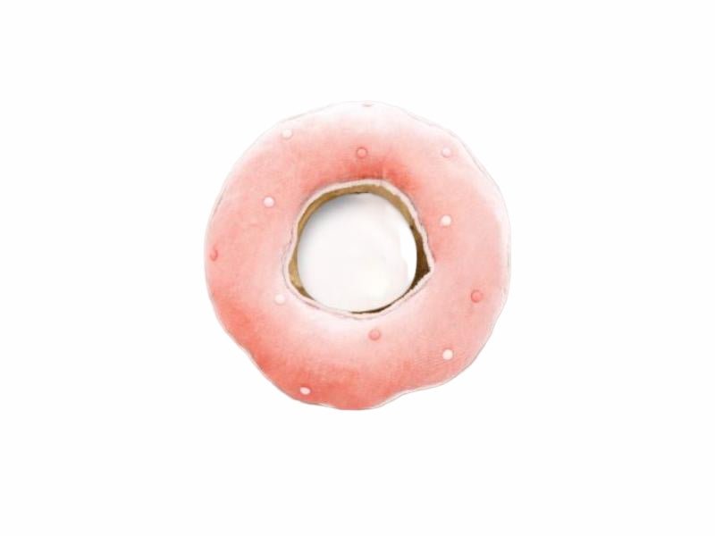7" Pink Donut Ornament - Holiday Warehouse