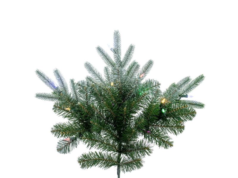 7.5' Frosted Albany Spruce Tree w/ Color Changing Lights - Holiday Warehouse