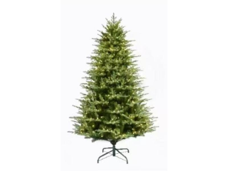 7.5' Holiday Pine Pre - Shaped Multicolor/Clear LED Tree - Holiday Warehouse