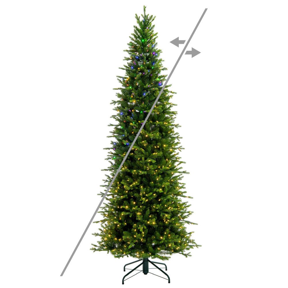 7.5' Wistler Spruce Pre - Lit Tree w/ Color Changing Lights - Holiday Warehouse