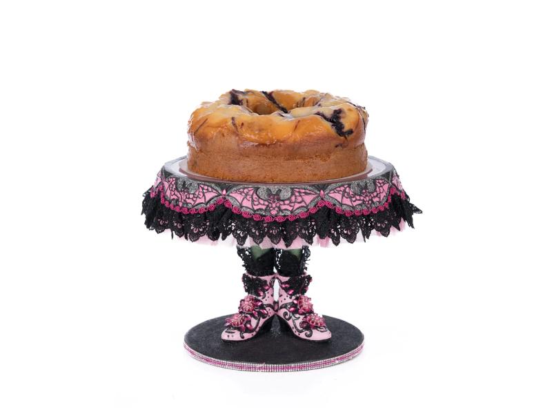 8.5" Witch Boots Cake Plate - Holiday Warehouse