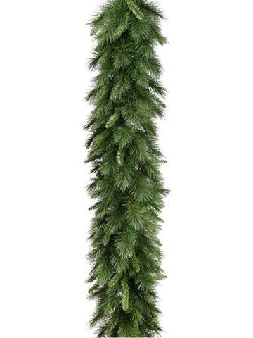 9' x 24" Green Long Needle Mixed Garland - Holiday Warehouse