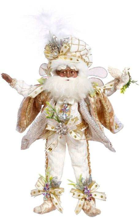 9.5" Small African American White Christmas Fairy - Holiday Warehouse