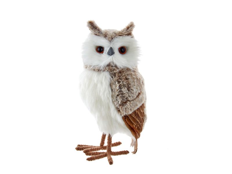 13.5" Gray Brown Owl Ornament