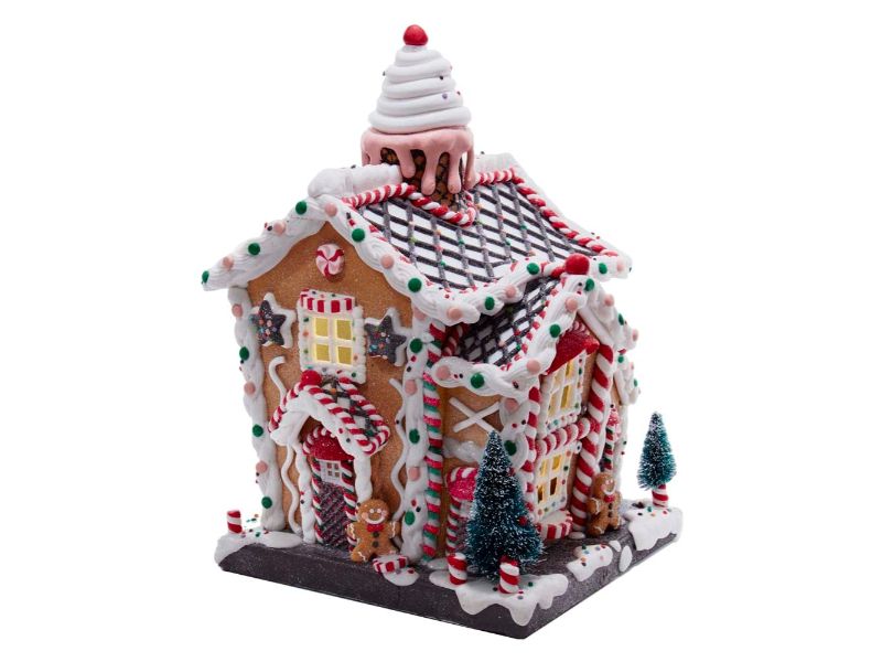 14" Gingerbread House Battery Operated Light Up