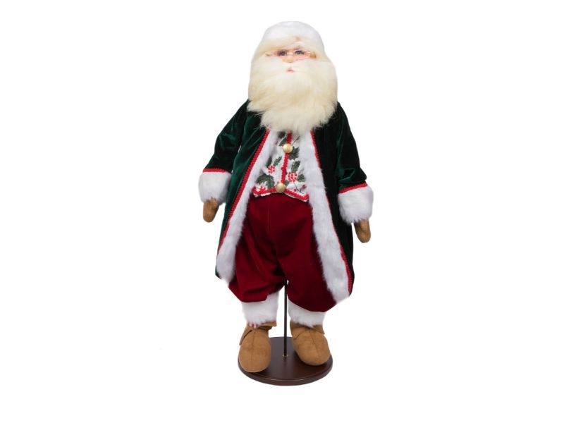 28" Jingle Bell Santa Doll with Stand
