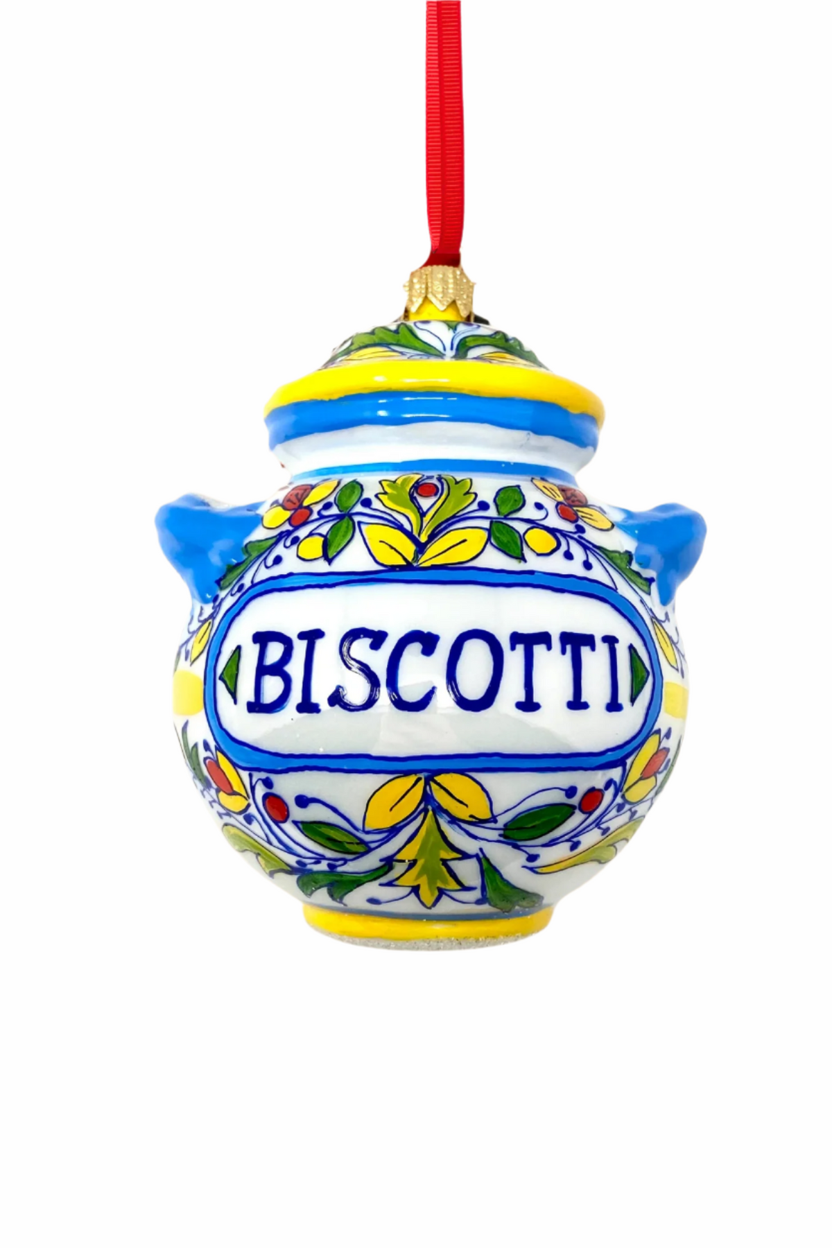 Valentino Cookie Jar Polish Glass Ornament