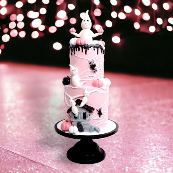 Boo Ville Ghost Cake - Holiday Warehouse