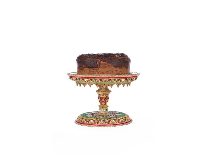 Christmas Castle Cake Plate - Holiday Warehouse