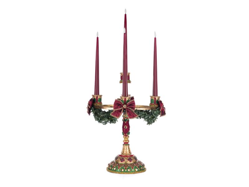 Christmas Castle Candelabra - Holiday Warehouse