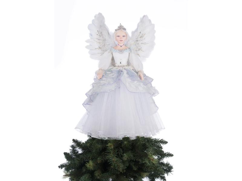 Crystalline Angel Tree Topper - Holiday Warehouse