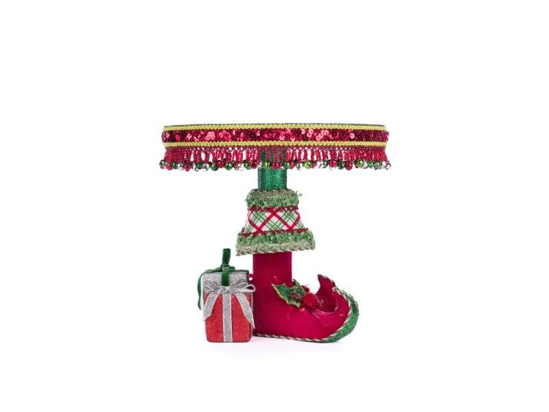 Elf Boots Cake Plate - Holiday Warehouse